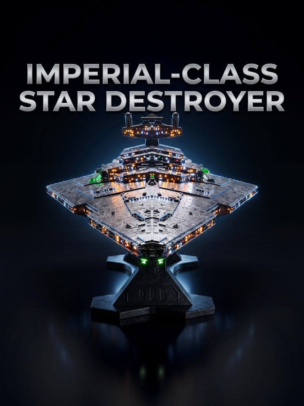 Super Star Destroyer DIY Display Model with LED & Voice Control