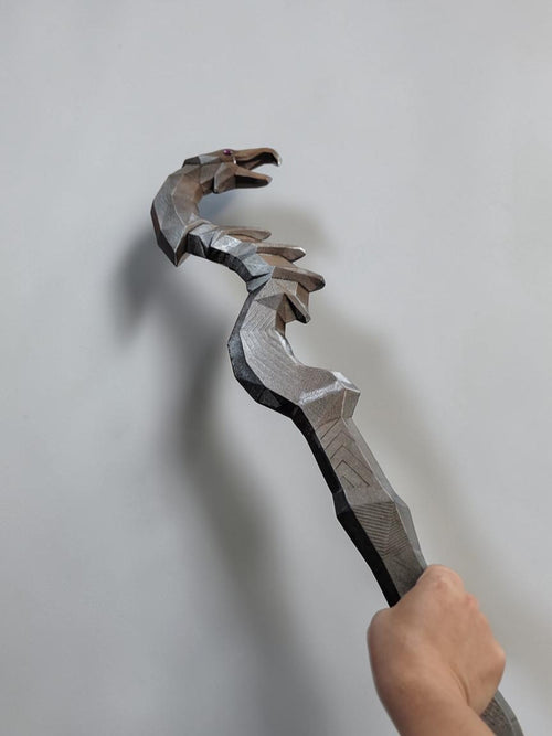 Nahkriin Inspired Staff, Skyrim Cosplay Prop, Elder Scrolls Game Room Wall Decor