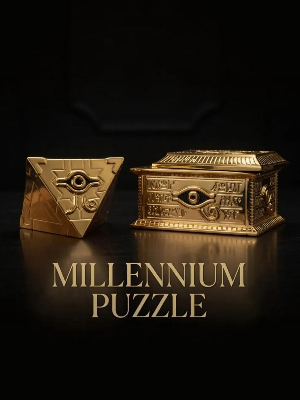 Millennium Sarcophagus and Puzzle - Anime Replica -Yu-Gi-Oh Electroplated desk decor Gift