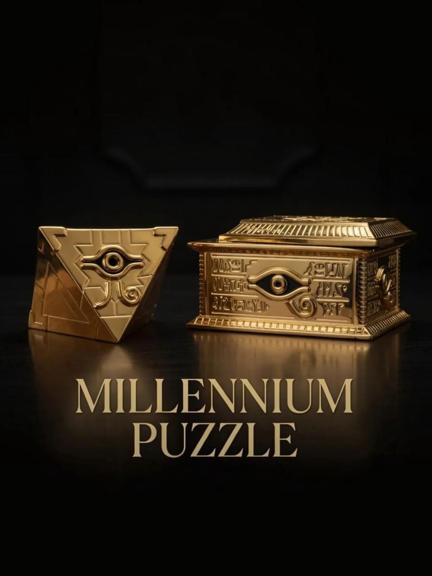 Millennium Sarcophagus and Puzzle - Anime Replica -Yu-Gi-Oh Electroplated desk decor Gift
