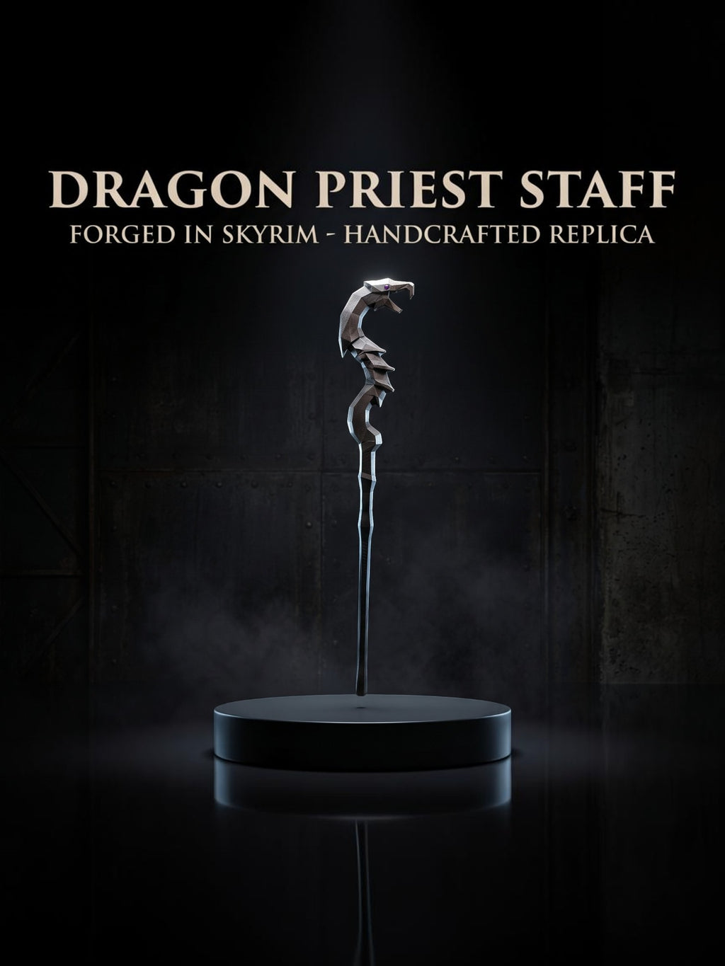 Nahkriin Inspired Staff, Skyrim Cosplay Prop, Elder Scrolls Game Room Wall Decor