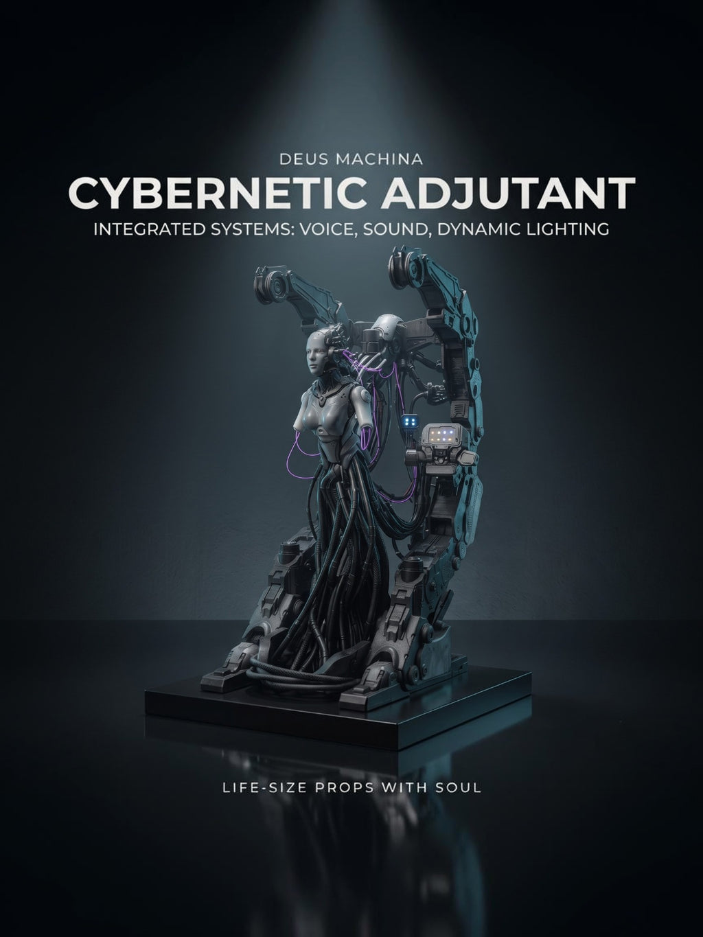 StarCraft Alien Commander Adjutant HUGE Female Figure with LED Lighting & Voice Control, Sci-Fi Statue