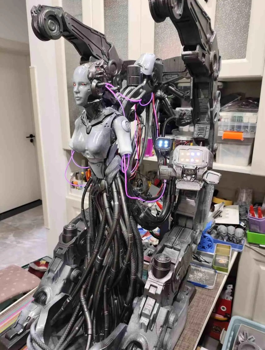 StarCraft Alien Commander Adjutant HUGE Female Figure with LED Lighting & Voice Control, Sci-Fi Statue