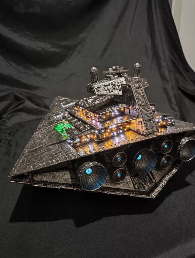 Super Star Destroyer DIY Display Model with LED & Voice Control