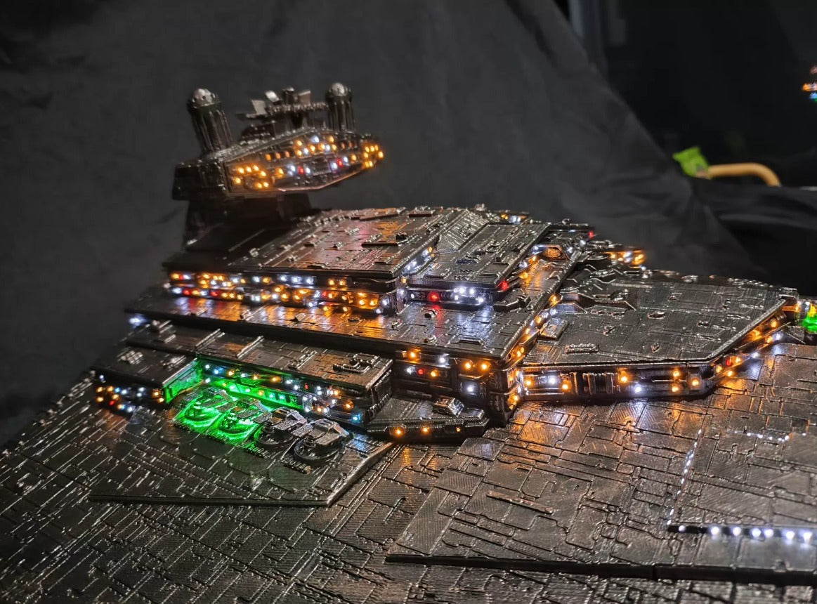 Super Star Destroyer DIY Display Model with LED & Voice Control
