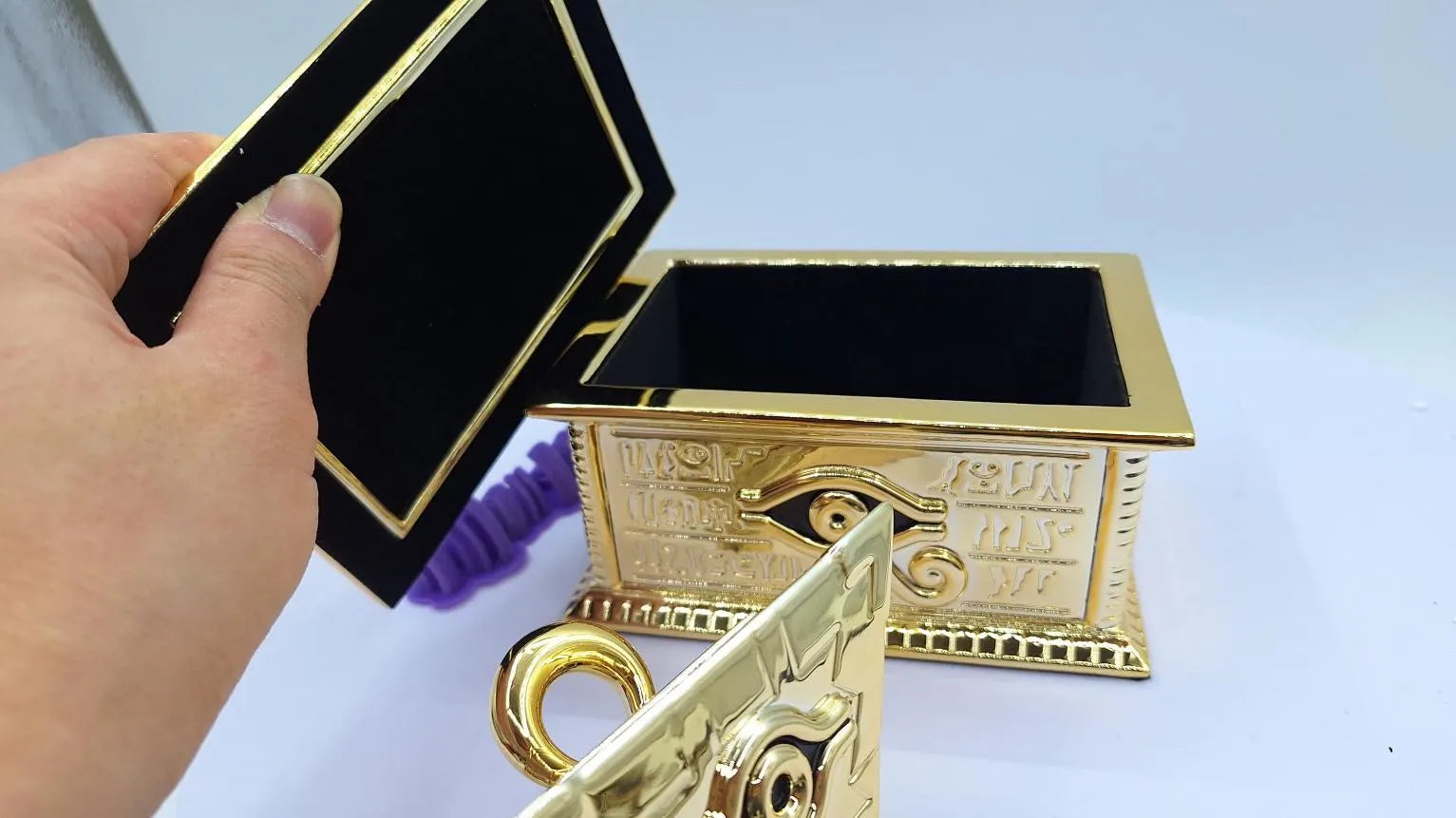 Millennium Sarcophagus and Puzzle - Anime Replica -Yu-Gi-Oh Electroplated desk decor Gift