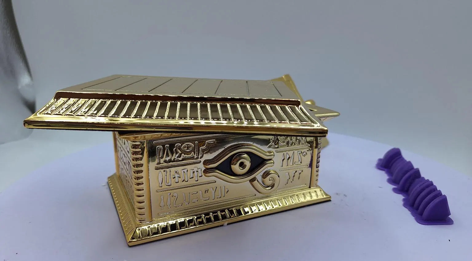 Millennium Sarcophagus and Puzzle - Anime Replica -Yu-Gi-Oh Electroplated desk decor Gift